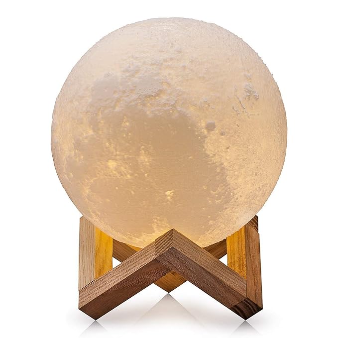 Moon Lamp LED Night Light - 8cm Battery Powered